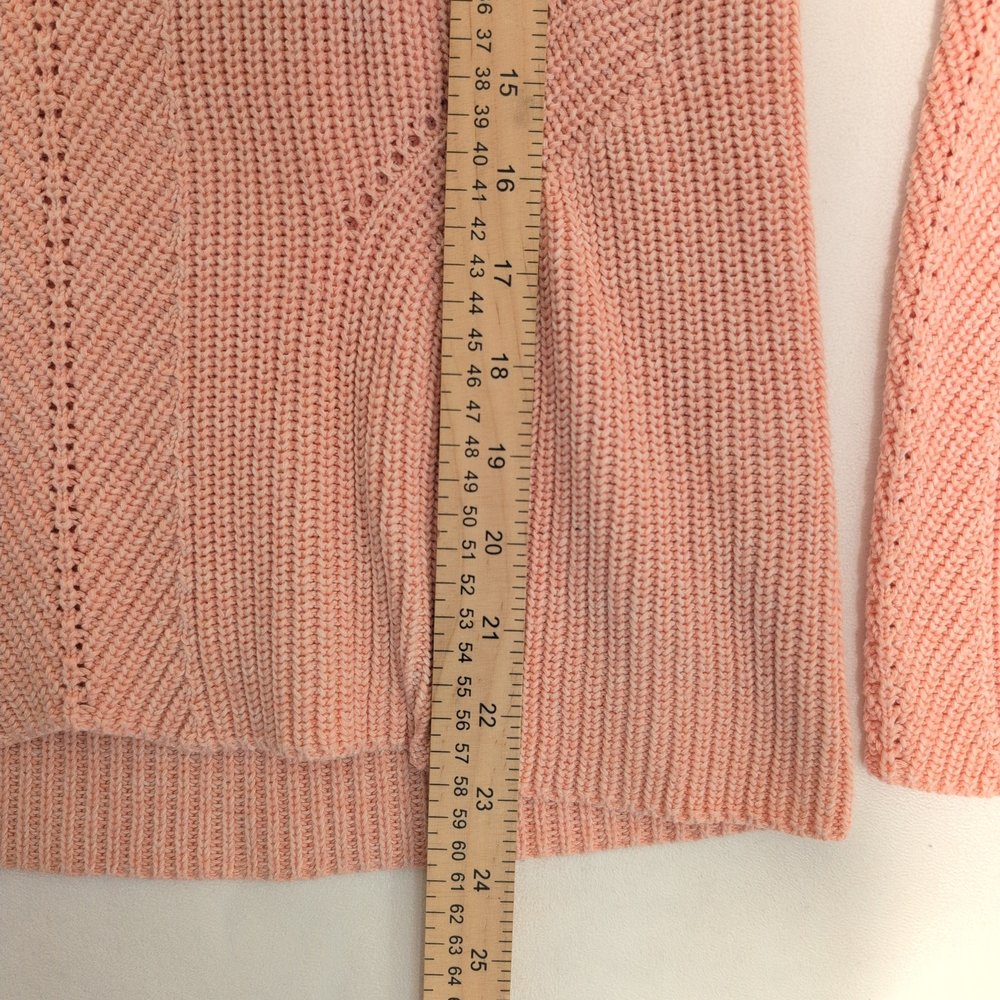Soaked in Luxury Pink Mock-Neck Ribbed Sweater - Size S - Picture 8 of 9